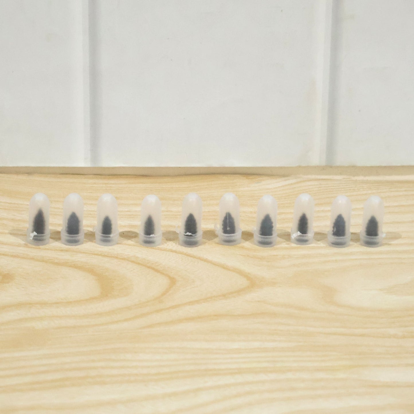 Set of black tire repair nails for vehicles
