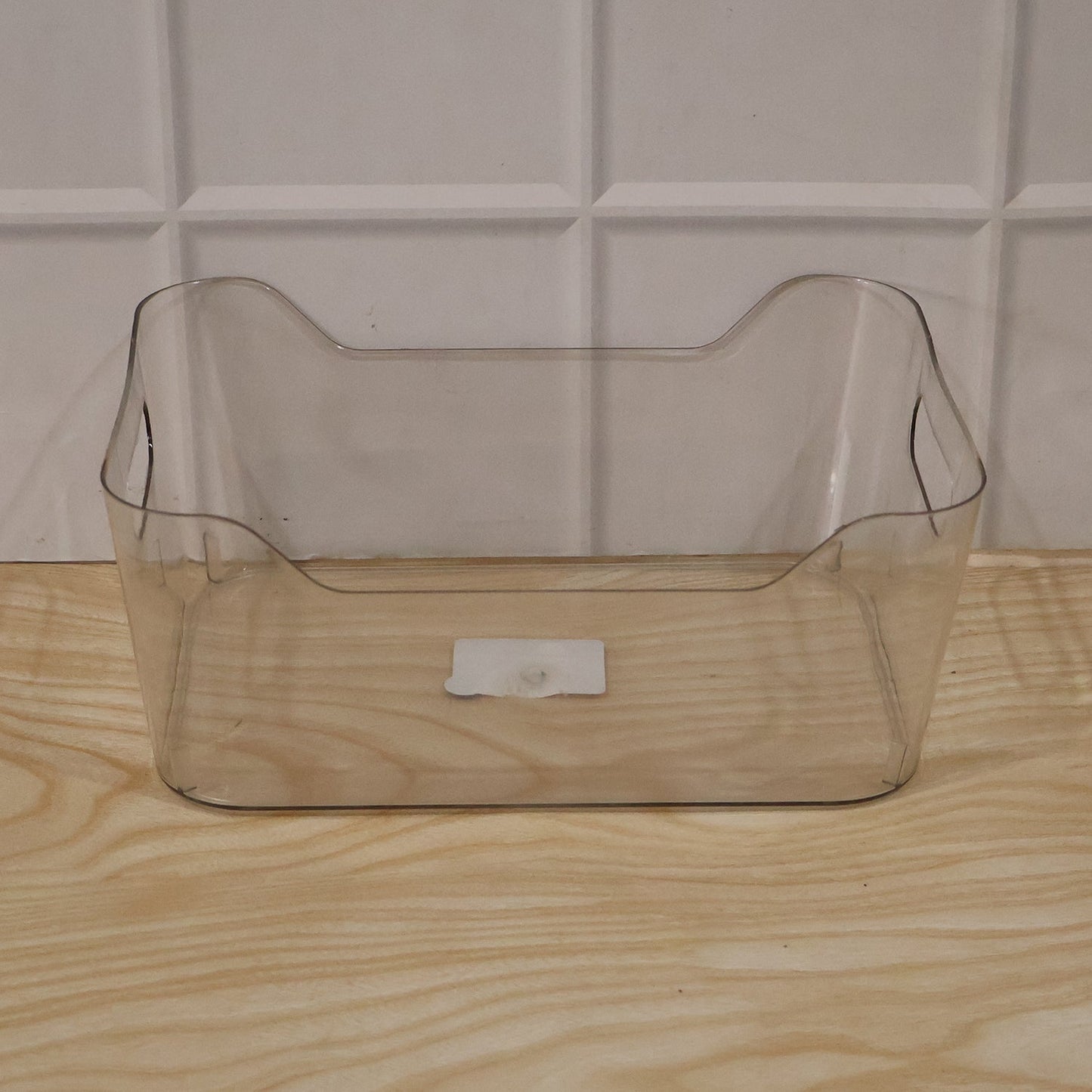 Set of transparent storage boxes for household organization