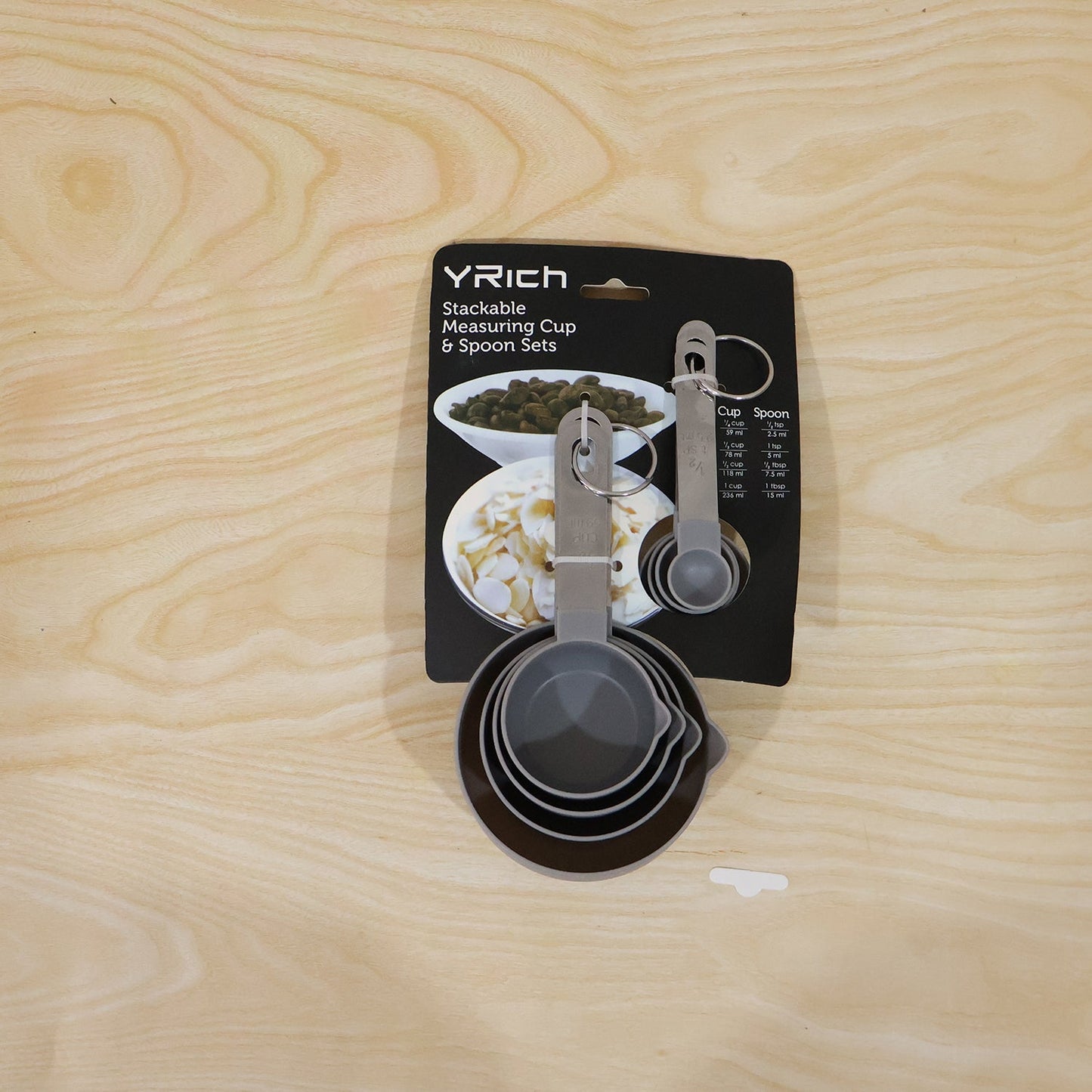 Measuring cups and spoons for daily kitchen use