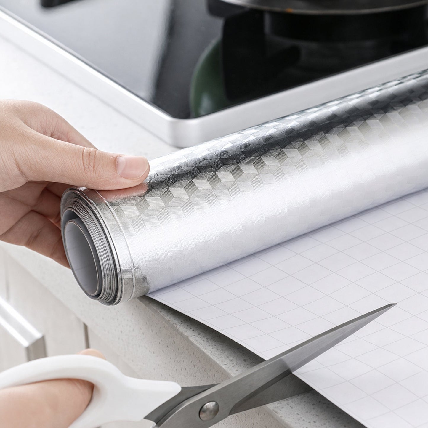 Heavy duty aluminium foil paper roll for kitchen use
