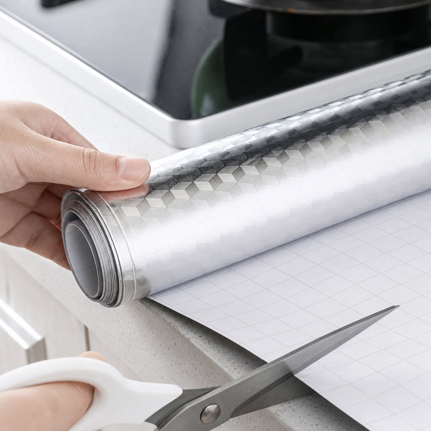 Heavy duty aluminium foil paper roll for kitchen use