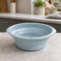 Large foldable utility basket with handles for versatile storage
