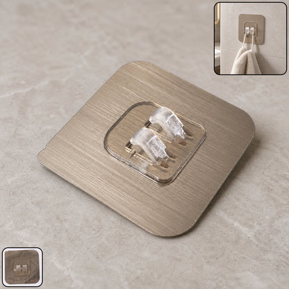 Plastic wall hook suitable for bathroom walls
