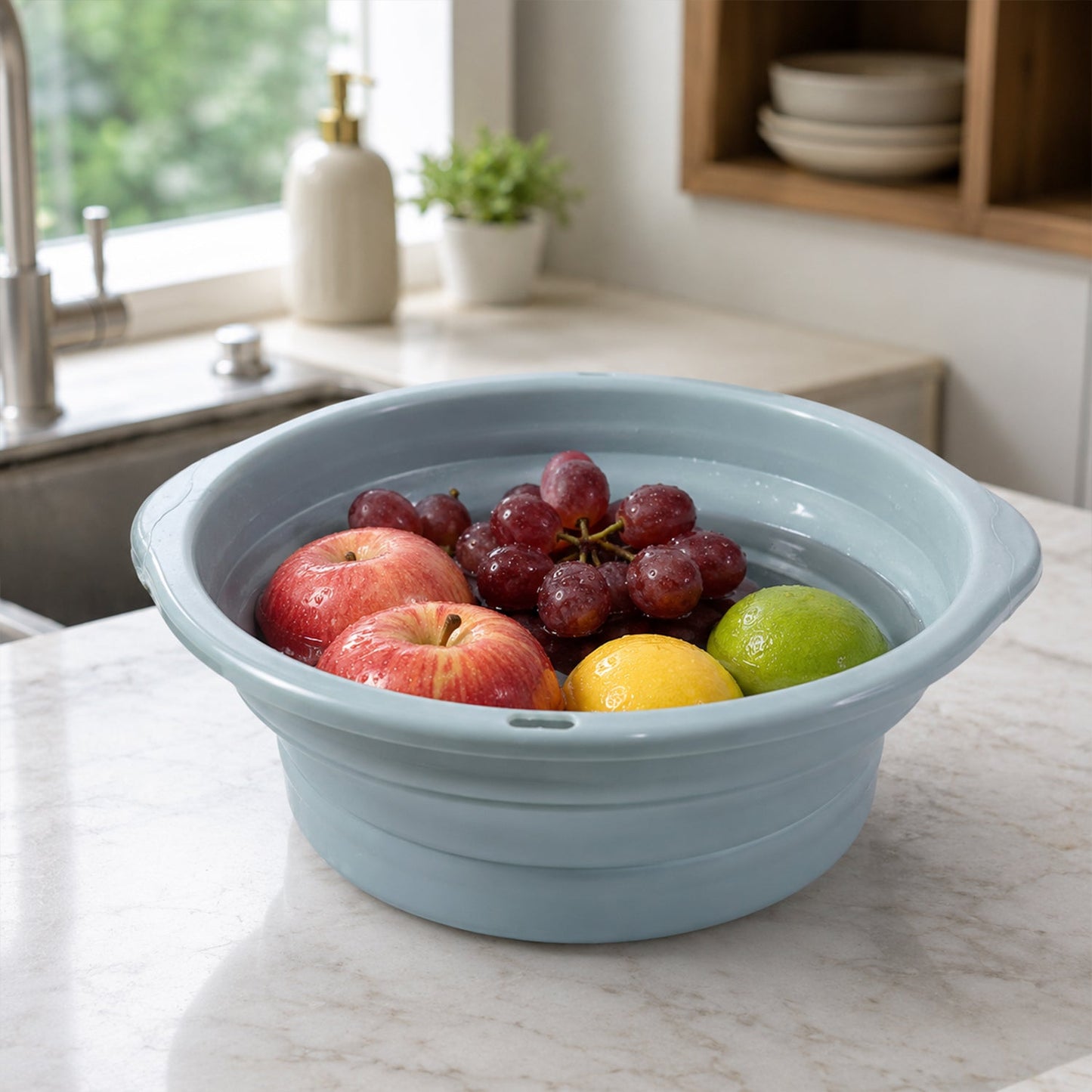 Big basket with sturdy handles for easy carrying