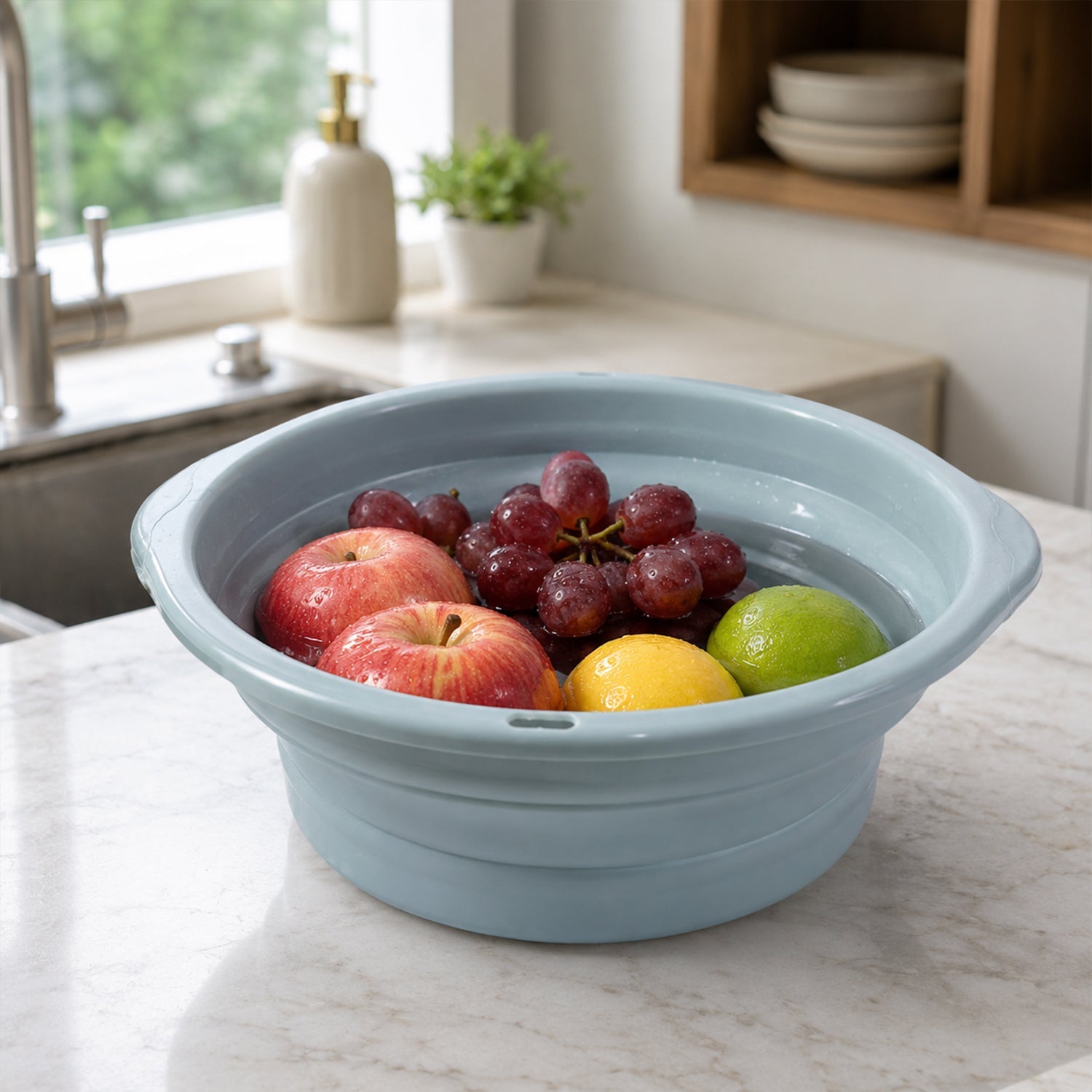 Big basket with sturdy handles for easy carrying