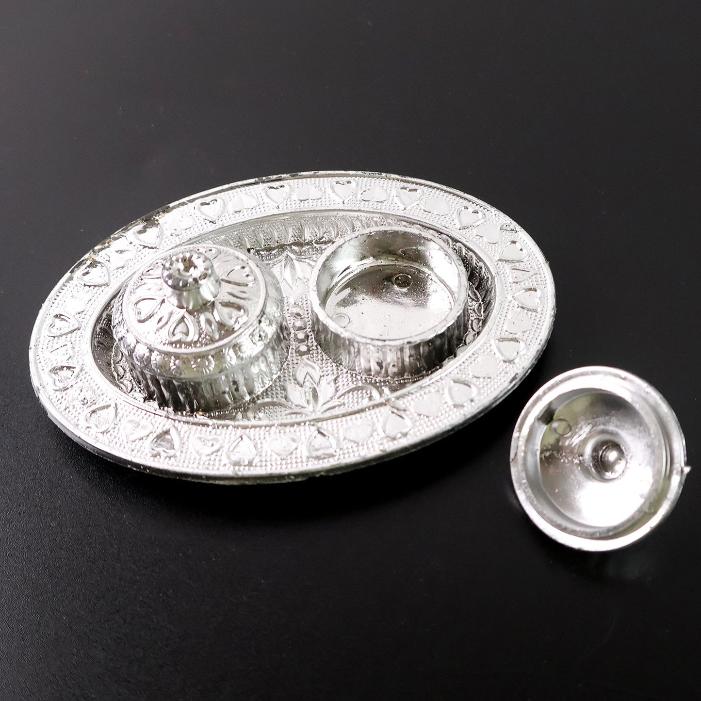 Festive kumkum thali for religious celebrations