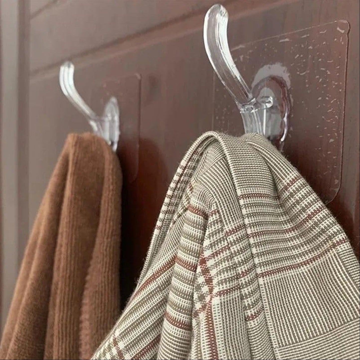 Plastic wall hook suitable for bathroom and kitchen use