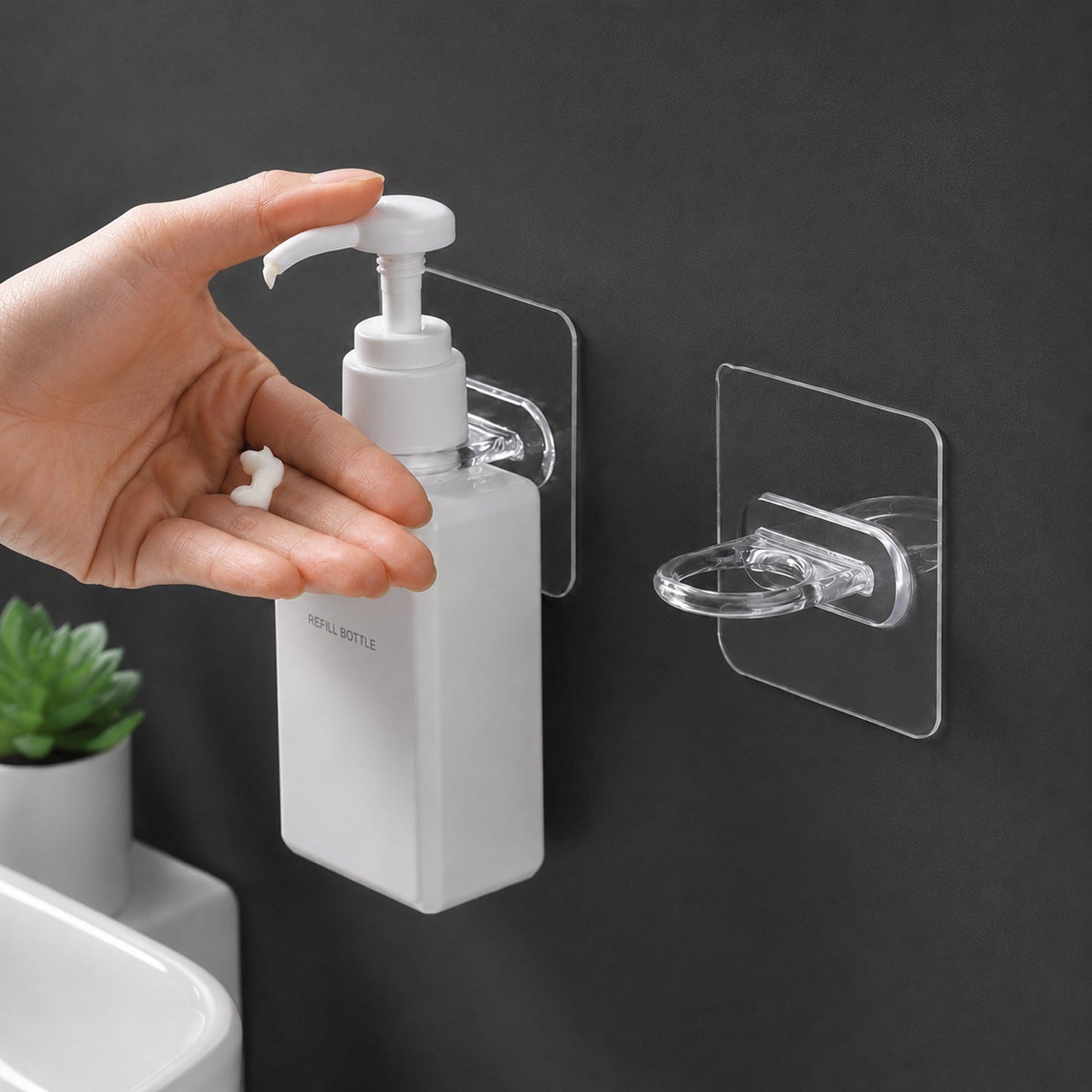 Plastic wall hooks suitable for bathroom & kitchen use