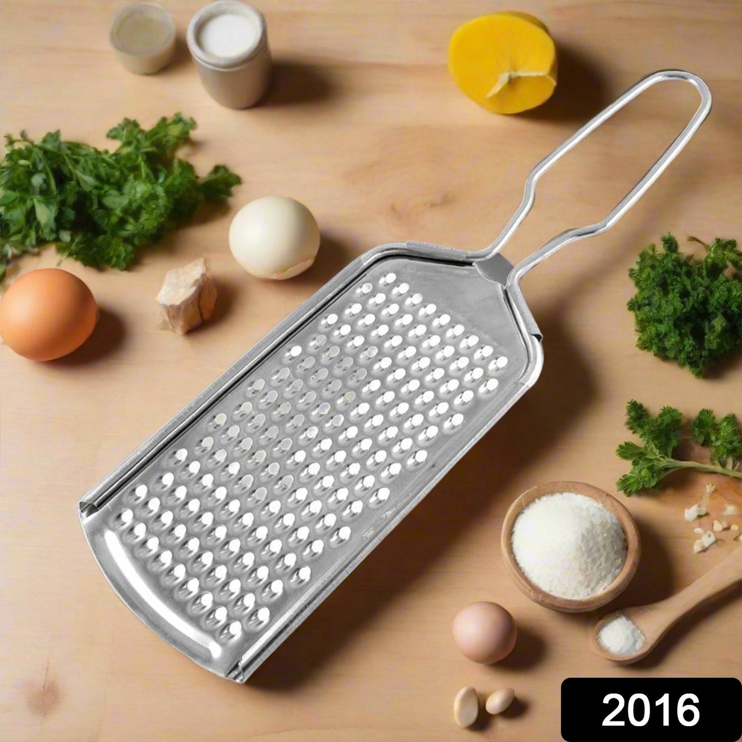 Small stainless steel vegetable and cheese grater perfect for kitchen use