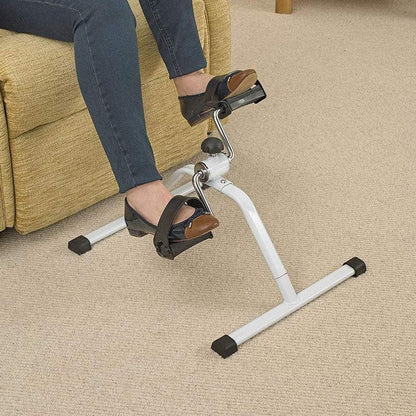 Mini cycle pedal exerciser designed for compact indoor use