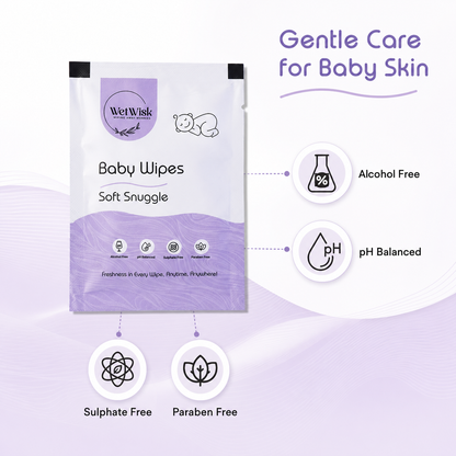 Sensitive skin-friendly baby wipes from Soft Snuggles