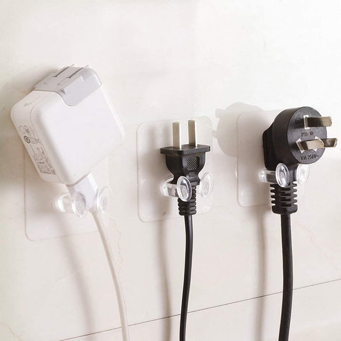 Self-adhesive hooks for versatile home organization