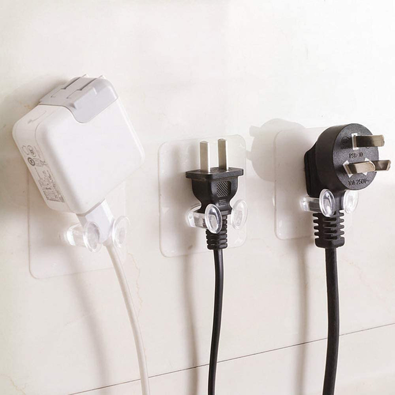 Self-adhesive hooks for versatile home organization