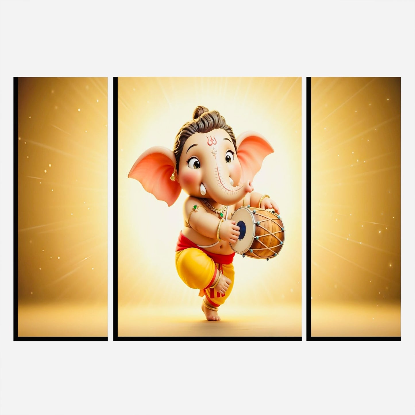 Ganesha wall art panel for living room and puja room