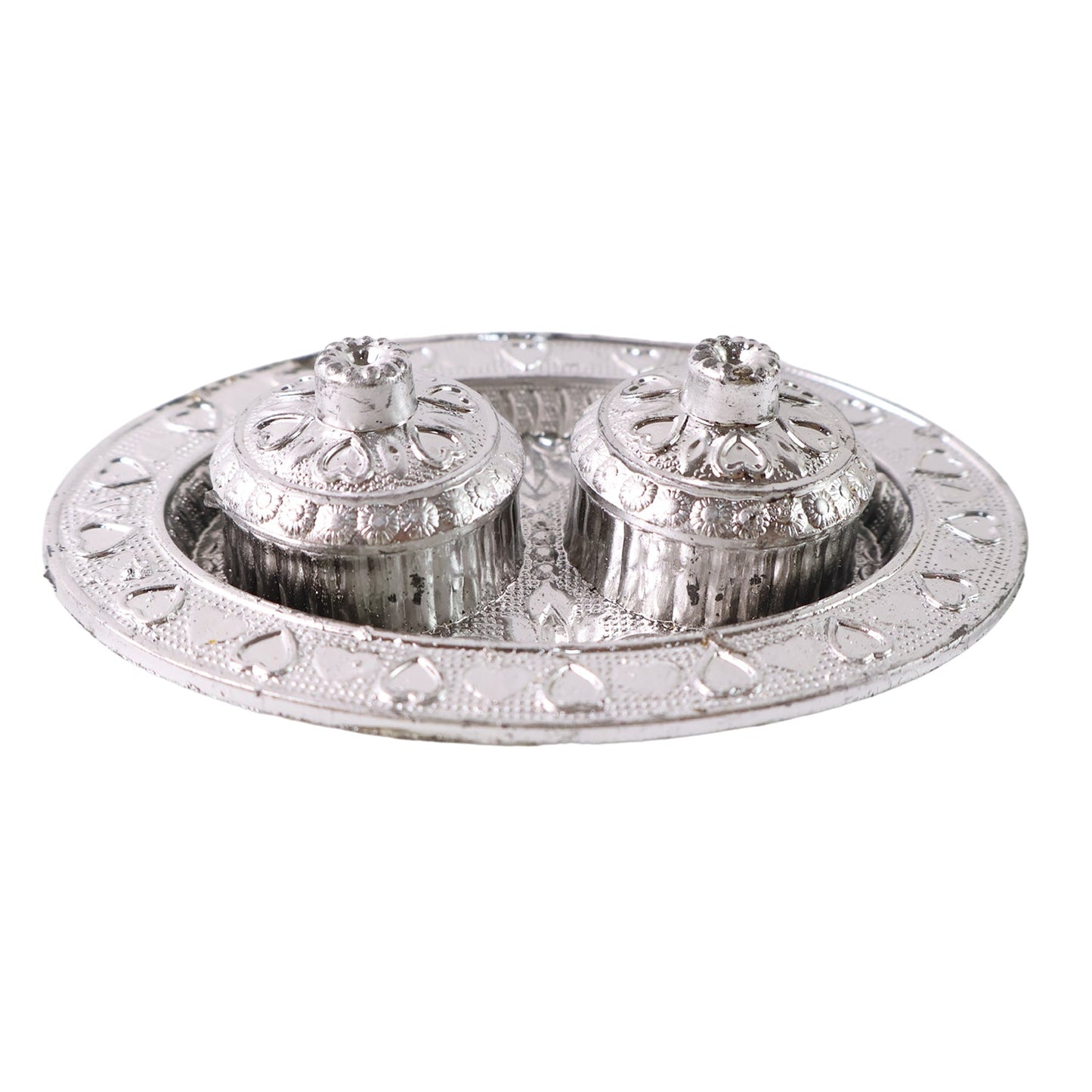 Puja return gift oval thali for festivals