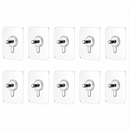 Kitchen utensil hanging on adhesive wall hook