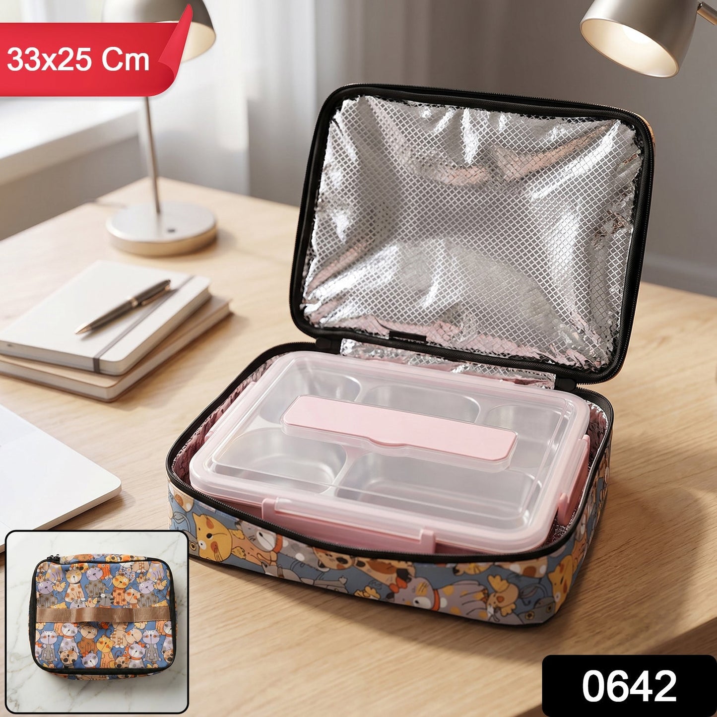 Travel organizer bag displaying contents for organization