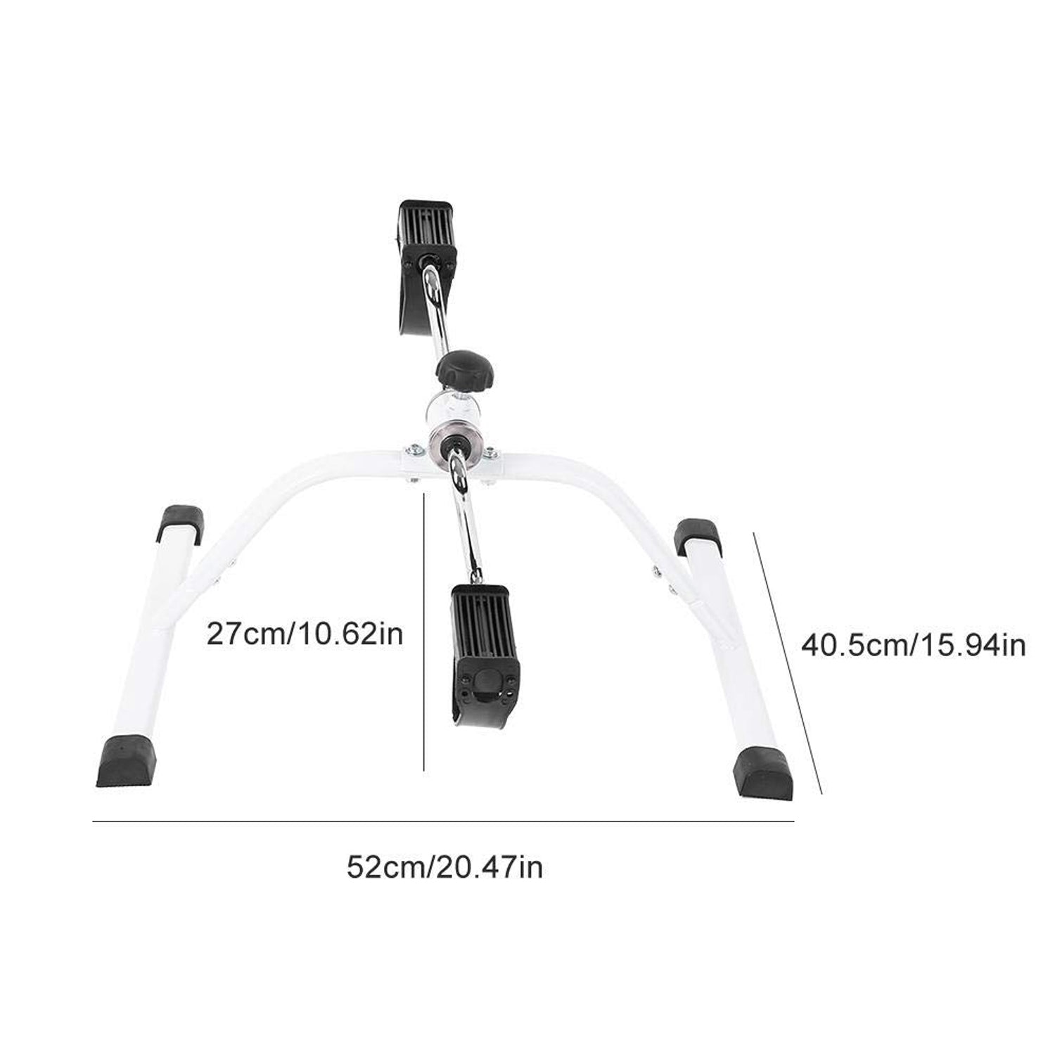 Size guide for portable pedal exerciser fitness equipment