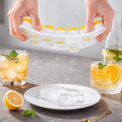 Flexible ice tray with easy-release mold