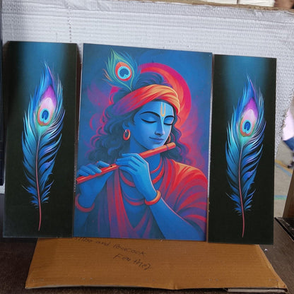 16x12 inch Krishna MDF wall art frame