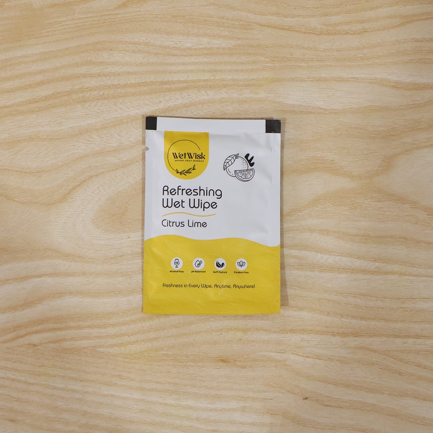 Citrus Lime Wet Wipes for daily hygiene use
