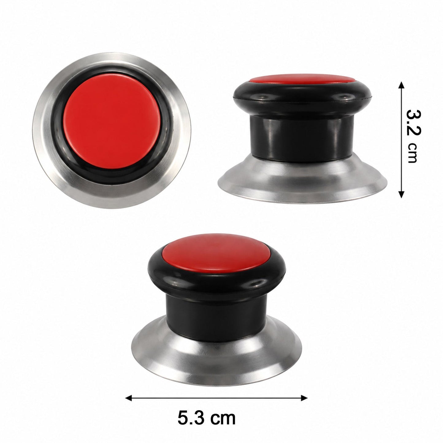 Size guide for cooker lid knob fitting