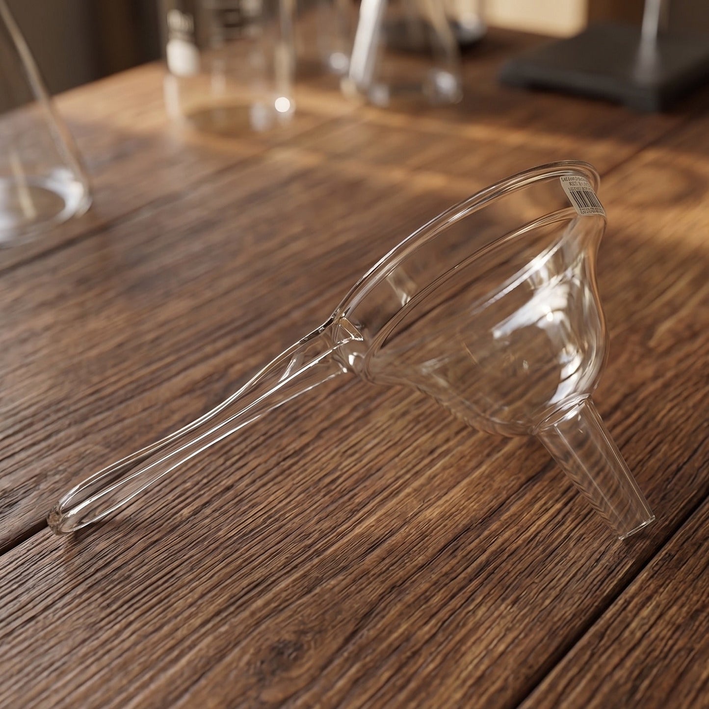 Funnel used to transfer oil in kitchen