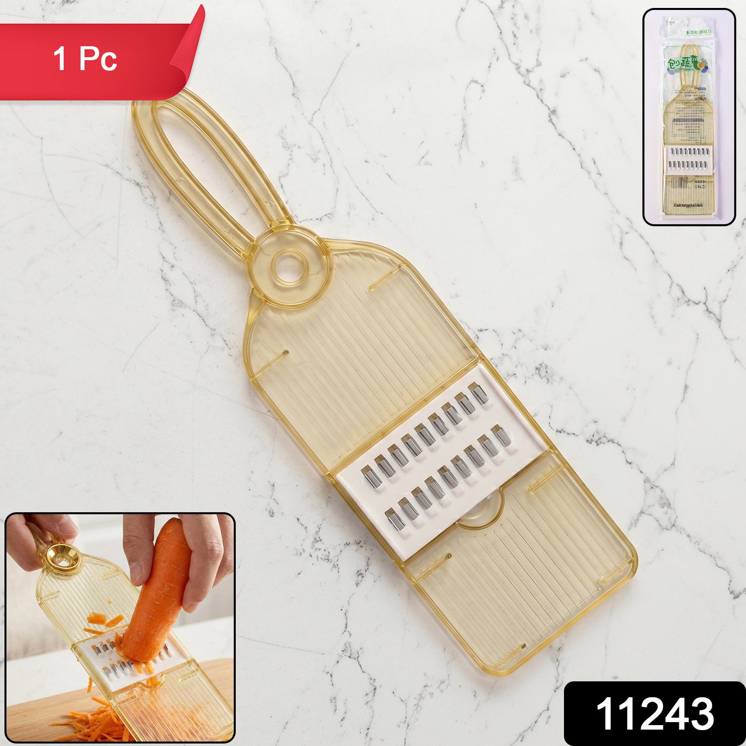 Veggie chopper and slicer pack, durable and easy to handle