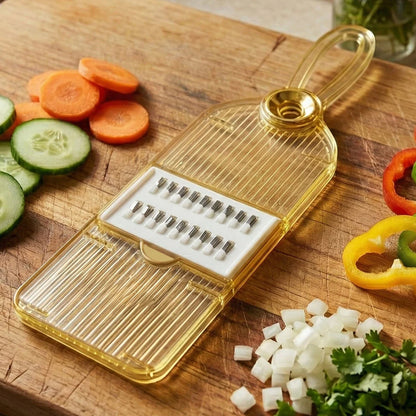 Veggie slicer perfect for chopping salads and garnishing