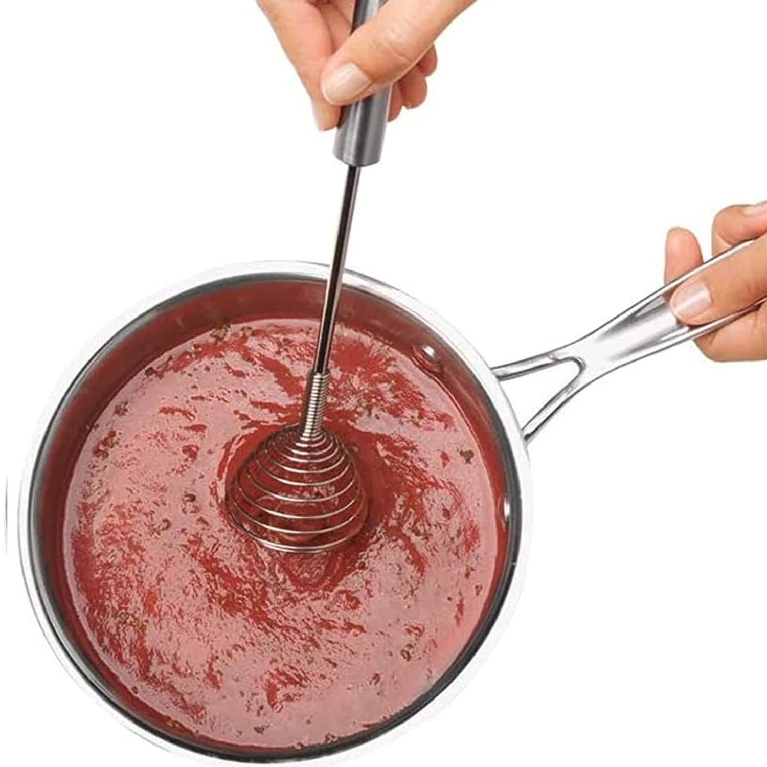 Spring whisk kitchen use in action