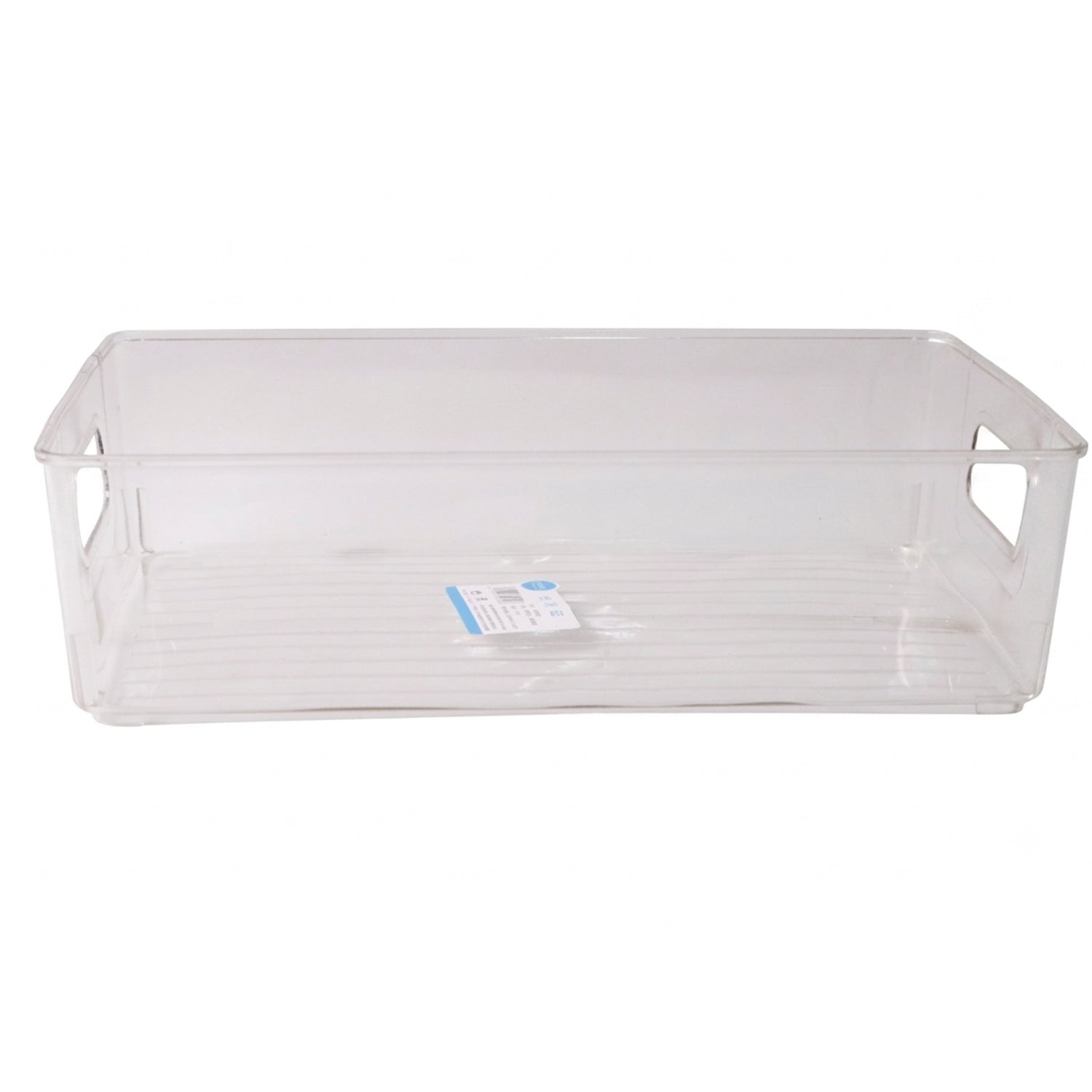 White background showcasing plastic storage box