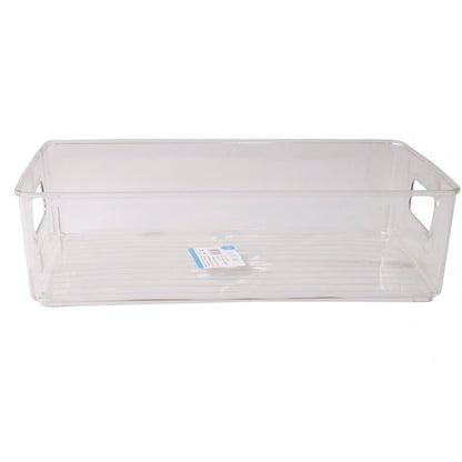 White background showcasing plastic storage box