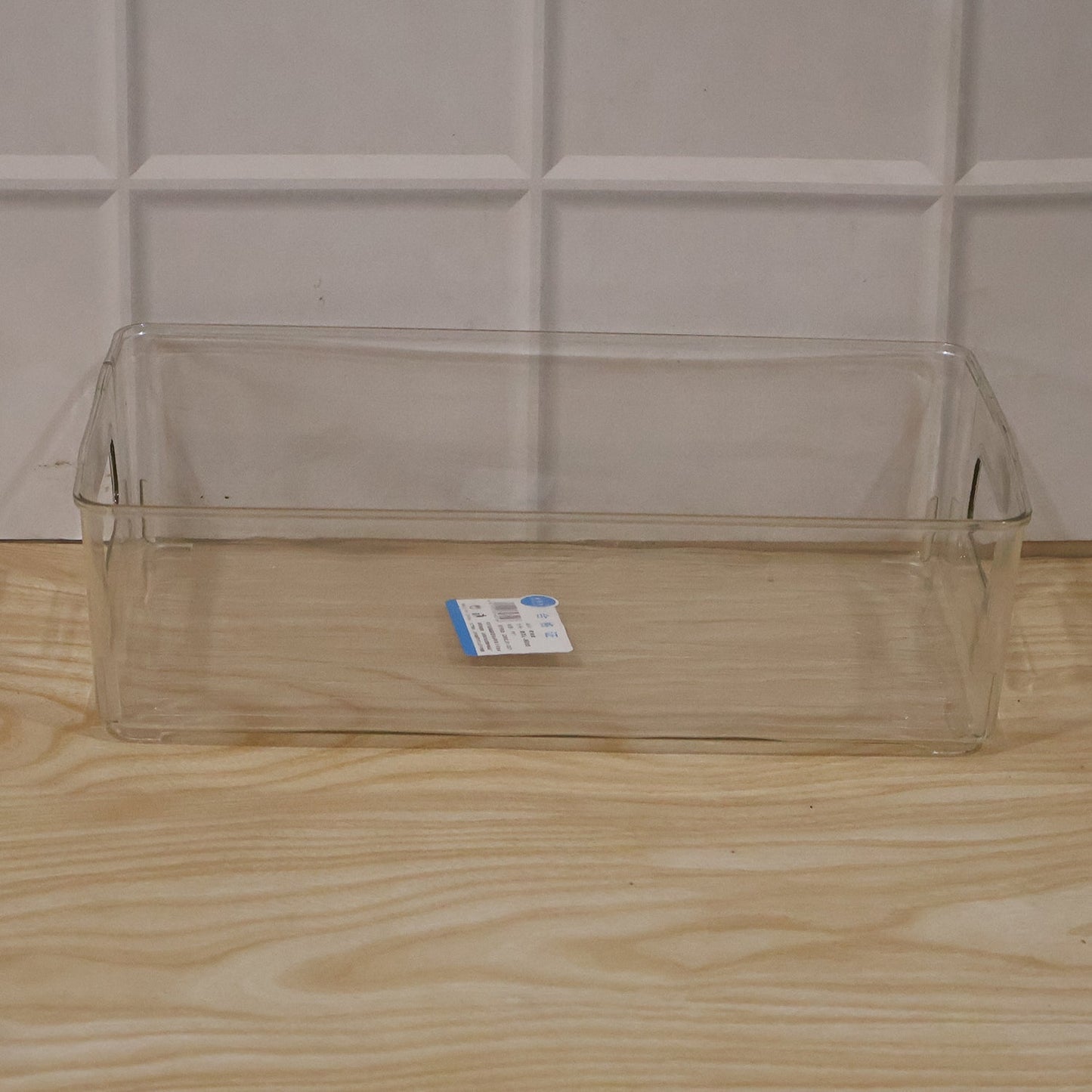 Pack of plastic storage organizer boxes