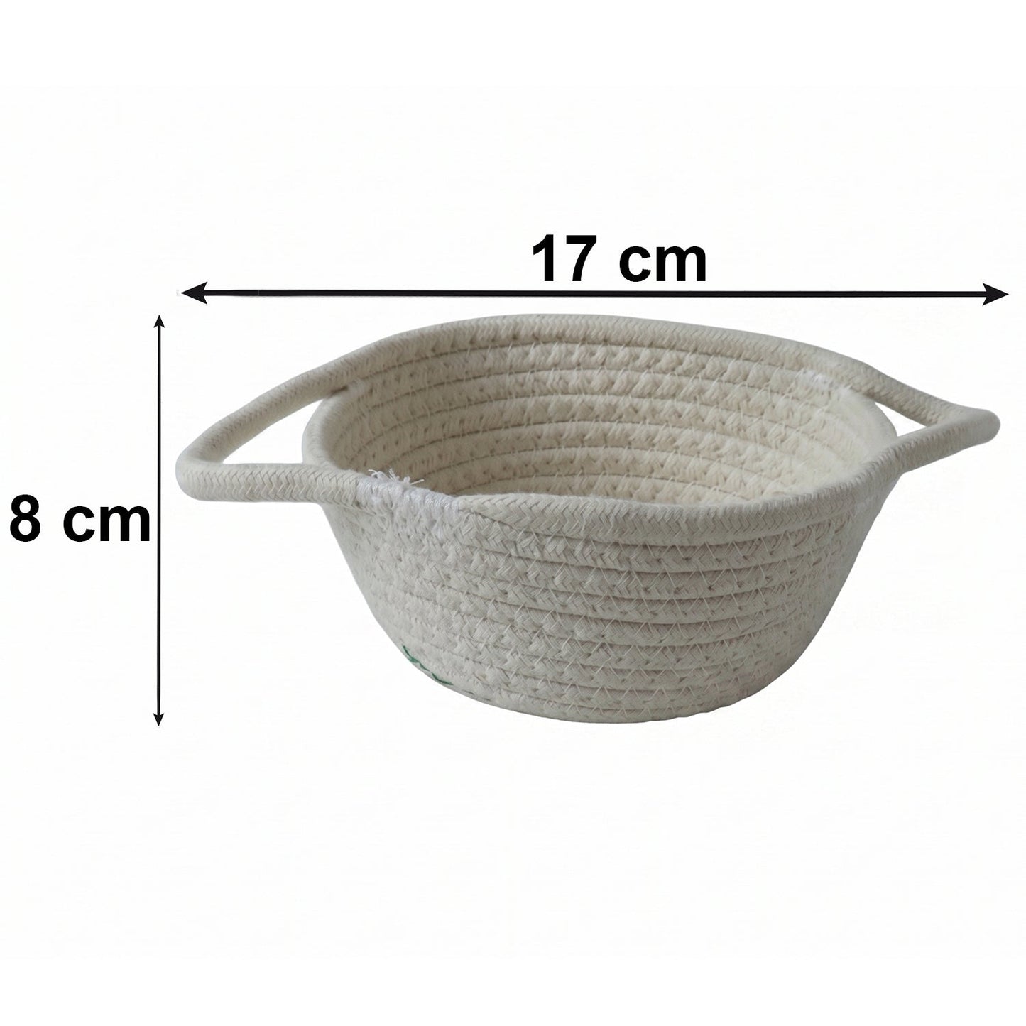 Home use woven storage basket sitting on shelf