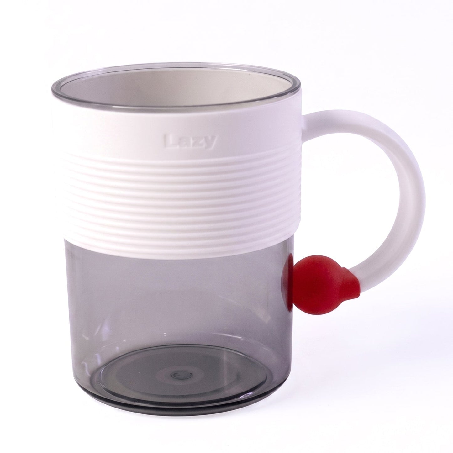White background showing transparent coffee mug details