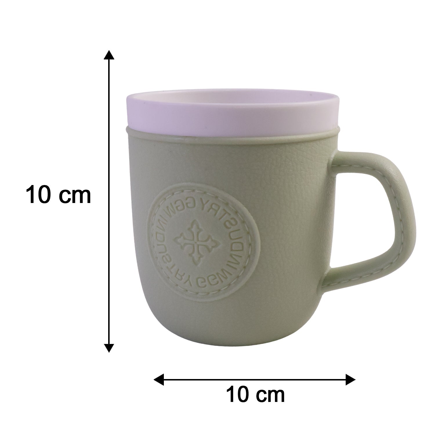 Size guide for lightweight, durable plastic coffee mug