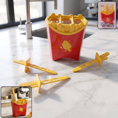 French fries shaped ice popsicle mould for fun summer treats
