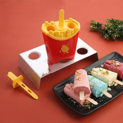 Reusable kulfi ice cream maker in French fries shape