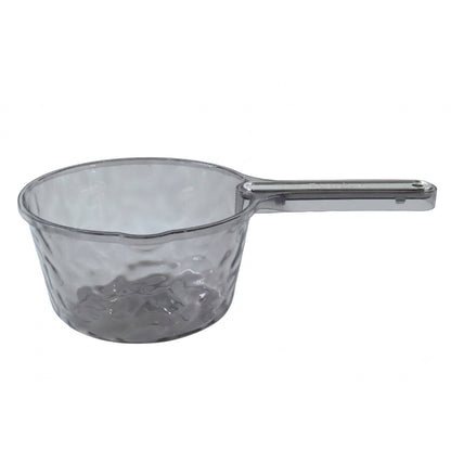 Water dipper on white background for size and design reference