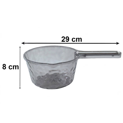 Size guide for water scoop used in household chores