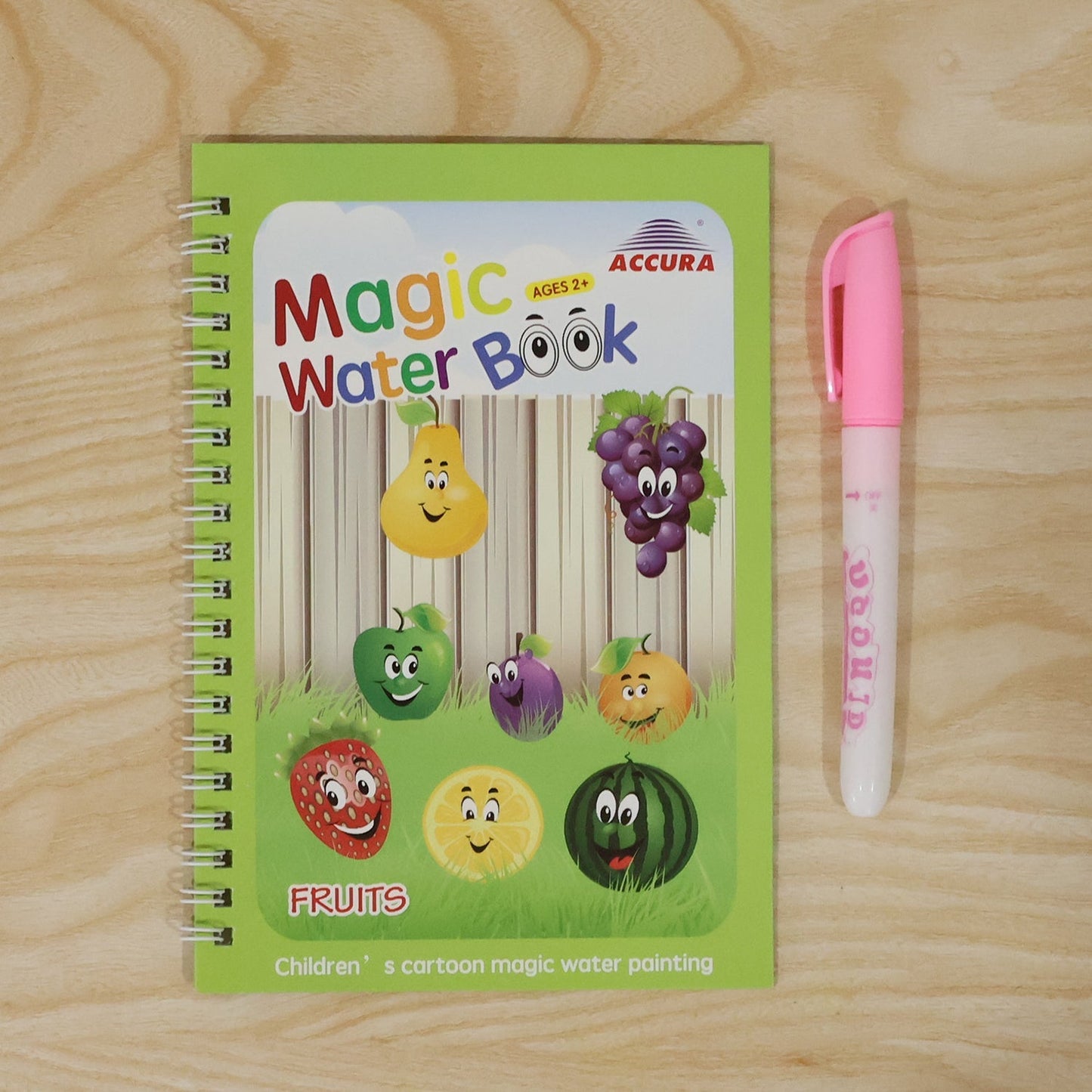Mess-free magic water coloring book for toddlers