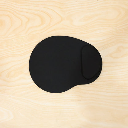Person using ergonomic mouse pad for daily work