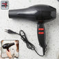 Compact portable hair dryer with a sleek design.