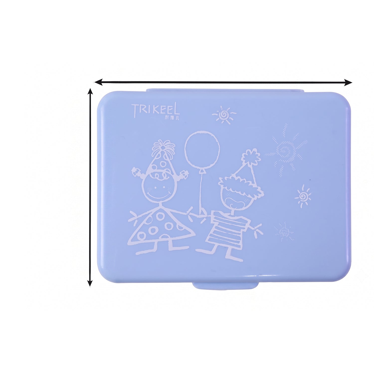 6-compartment pill organizer on white background