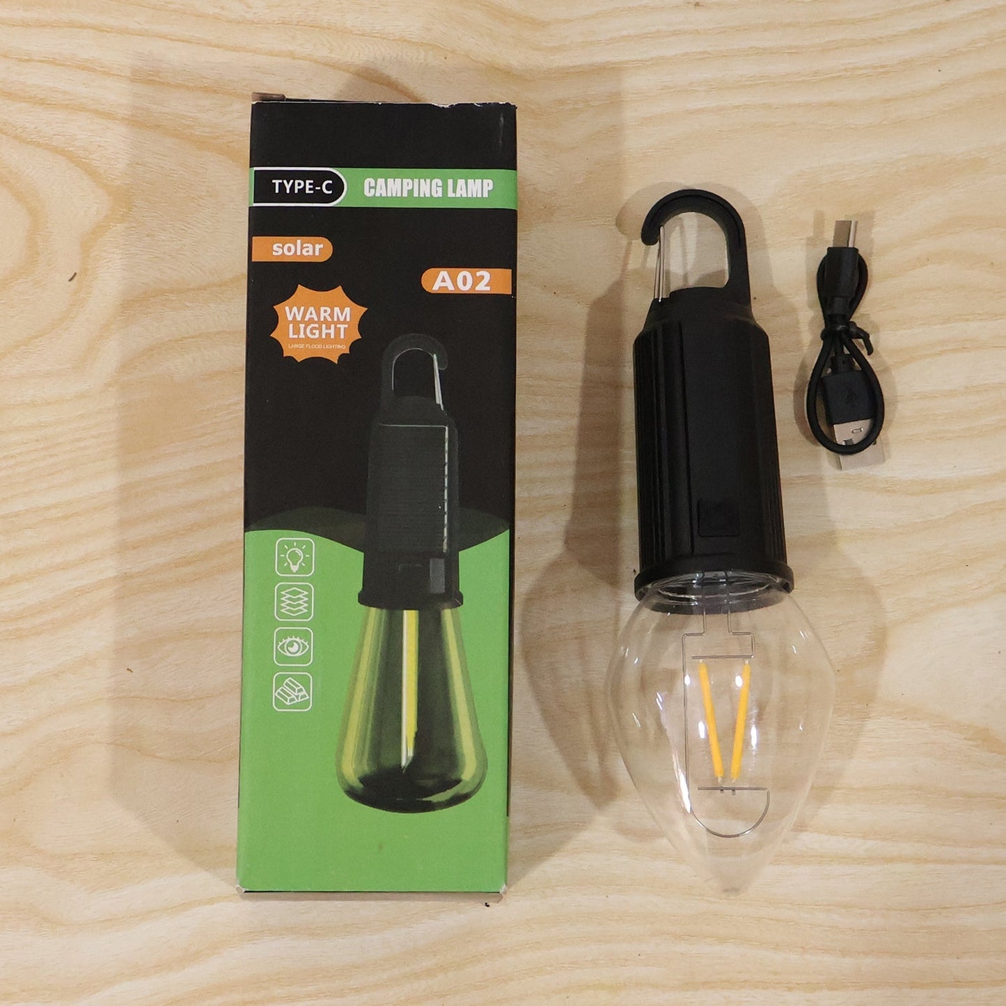 Dimensions and size guide of solar camping lantern