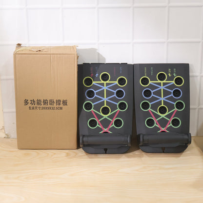 Push up board pack box for easy storage