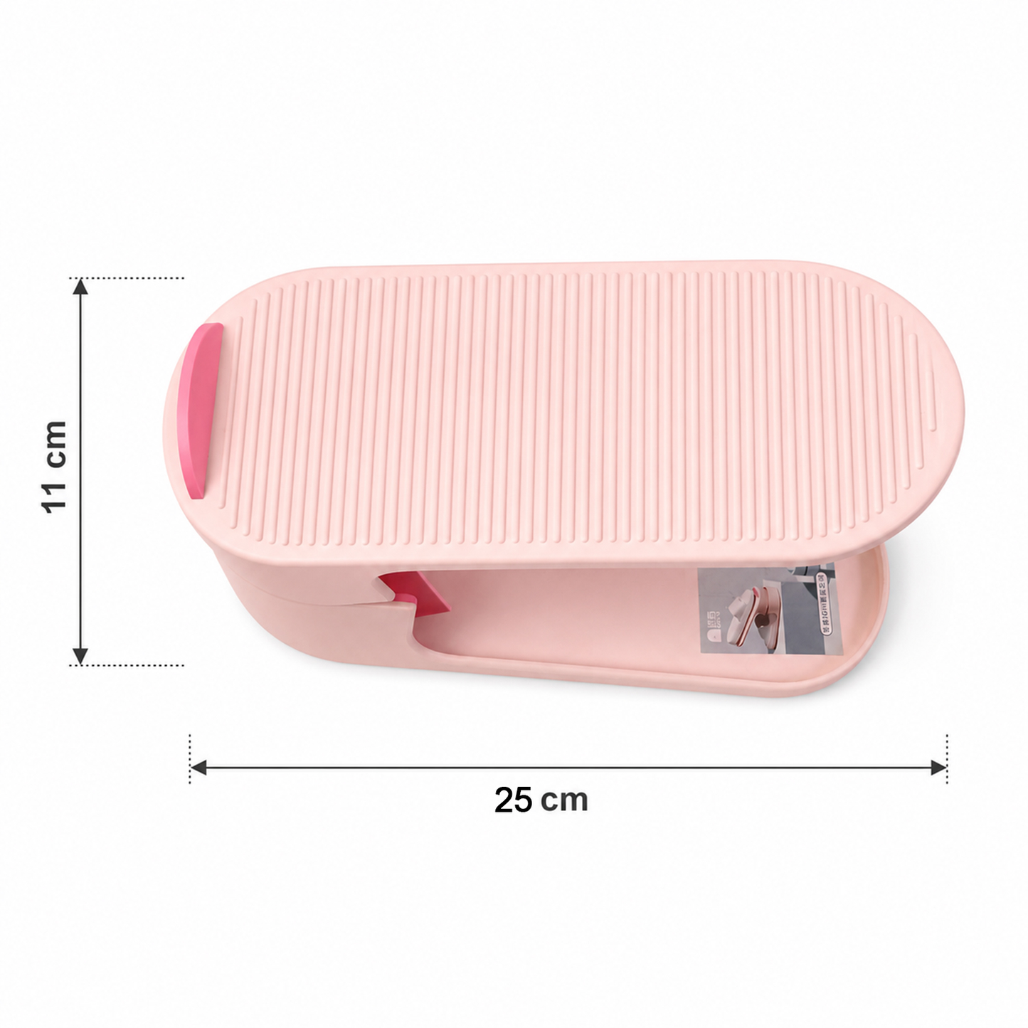 Size and dimensions guide for adjustable shoe rack
