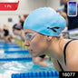 Waterproof silicone swimming cap for men, women, and kids