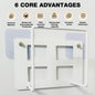 WiFi router wall mount bracket holder stand with open frame design