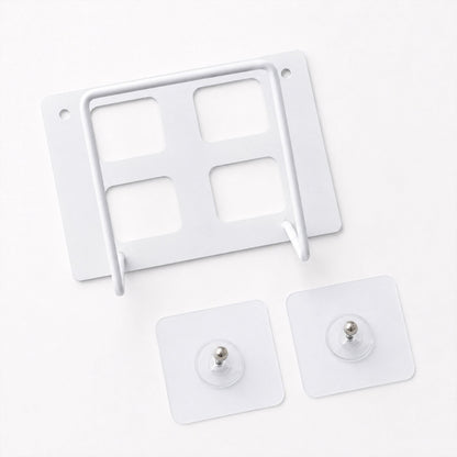 White plastic WiFi router bracket holder with durable build